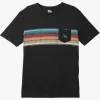 Mens Quiksilver Tees | Swell Vision Stripe Pocket T-Shirt