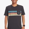 Mens Quiksilver Tees | Swell Vision Stripe Pocket T-Shirt