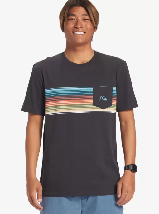 Mens Quiksilver Tees | Swell Vision Stripe Pocket T-Shirt