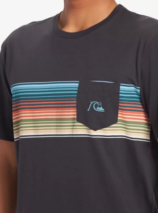 Mens Quiksilver Tees | Swell Vision Stripe Pocket T-Shirt