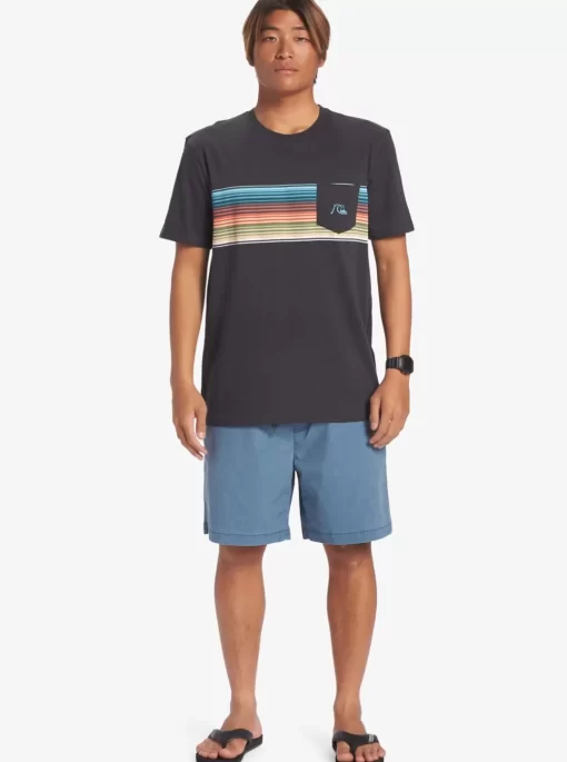 Mens Quiksilver Tees | Swell Vision Stripe Pocket T-Shirt