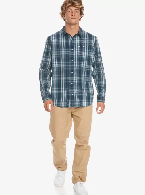 Mens Quiksilver Shirts & Polos | Swinton Long Sleeve Shirt