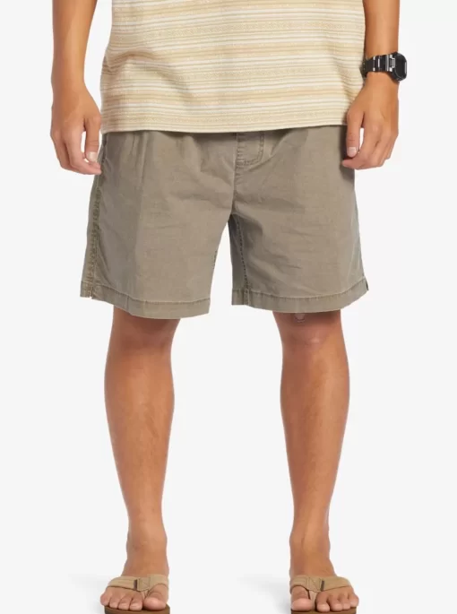 Mens Quiksilver Shorts & Amphibians | Taxer Elastic Waist Shorts