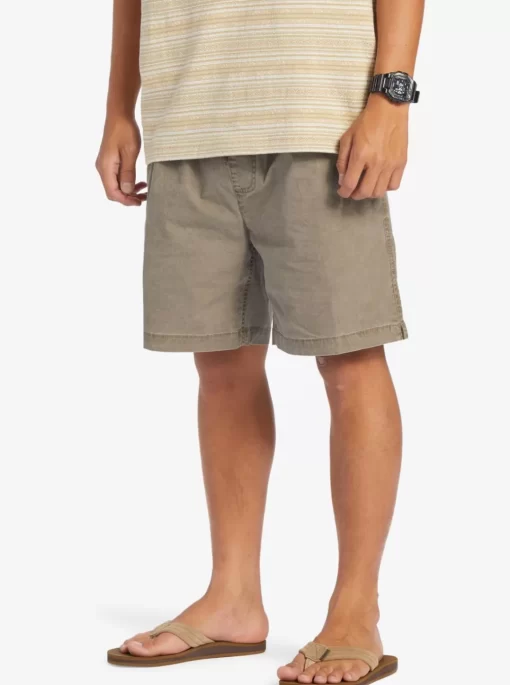 Mens Quiksilver Shorts & Amphibians | Taxer Elastic Waist Shorts