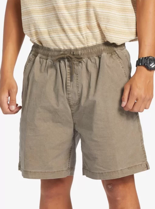 Mens Quiksilver Shorts & Amphibians | Taxer Elastic Waist Shorts