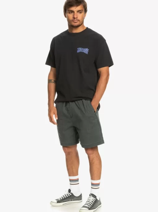 Mens Quiksilver Shorts & Amphibians | Taxer Elastic Waist Shorts