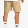 Mens Quiksilver Shorts & Amphibians | Taxer Elastic Waist Shorts