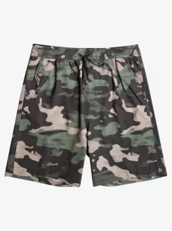 Mens Quiksilver Boardshorts | Taxer Print 18" Amphibian Boardshorts