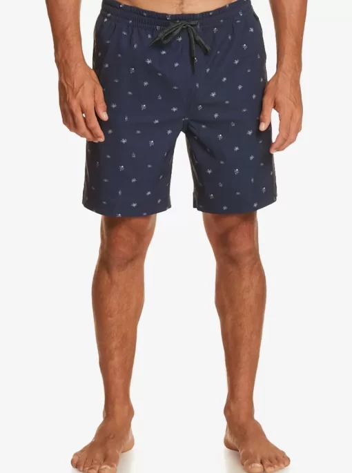 Mens Quiksilver Boardshorts | Taxer Print 18" Amphibian Boardshorts