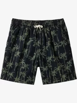 Mens Quiksilver Shorts & Amphibians | Taxer Print Elastic Waist Shorts