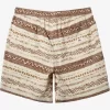 Mens Quiksilver Shorts & Amphibians | Taxer Print Elastic Waist Shorts