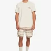 Mens Quiksilver Shorts & Amphibians | Taxer Print Elastic Waist Shorts