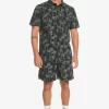 Mens Quiksilver Shorts & Amphibians | Taxer Print Elastic Waist Shorts