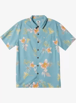 Mens Quiksilver Shirts & Polos | Tropical Floral Short Sleeve Woven Shirt