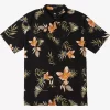 Mens Quiksilver Shirts & Polos | Tropical Floral Short Sleeve Woven Shirt