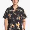 Mens Quiksilver Shirts & Polos | Tropical Floral Short Sleeve Woven Shirt