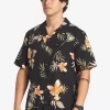 Mens Quiksilver Shirts & Polos | Tropical Floral Short Sleeve Woven Shirt