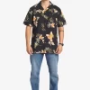 Mens Quiksilver Shirts & Polos | Tropical Floral Short Sleeve Woven Shirt