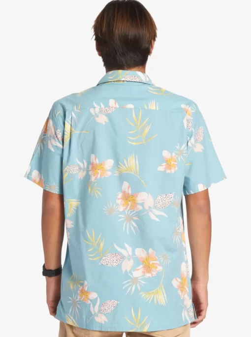 Mens Quiksilver Shirts & Polos | Tropical Floral Short Sleeve Woven Shirt