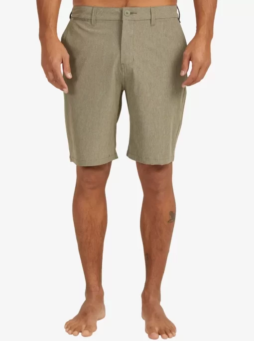 Mens Quiksilver Boardshorts | Union Heather Amphibian 20" Hybrid Shorts