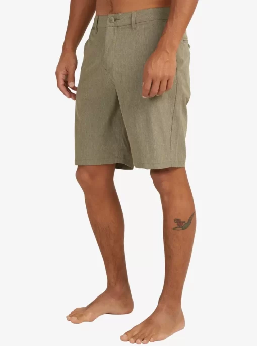 Mens Quiksilver Boardshorts | Union Heather Amphibian 20" Hybrid Shorts