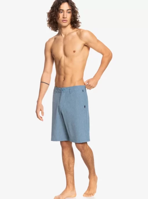 Mens Quiksilver Boardshorts | Union Heather Amphibian 20" Hybrid Shorts