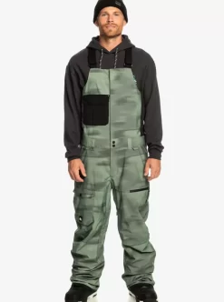 Mens Quiksilver Snow Pants | Utility Technical Snow Bib Pants