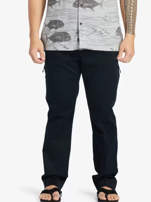 Mens Quiksilver Pants | Waterman After Surf Elastic Waist Pants