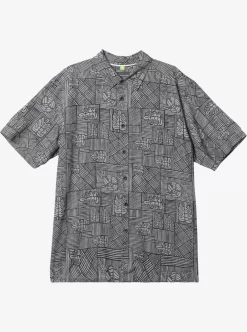 Mens Quiksilver Shirts & Polos | Waterman Amazed Palm Woven Shirt