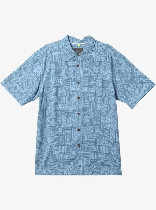 Mens Quiksilver Shirts & Polos | Waterman Amazed Palm Woven Shirt