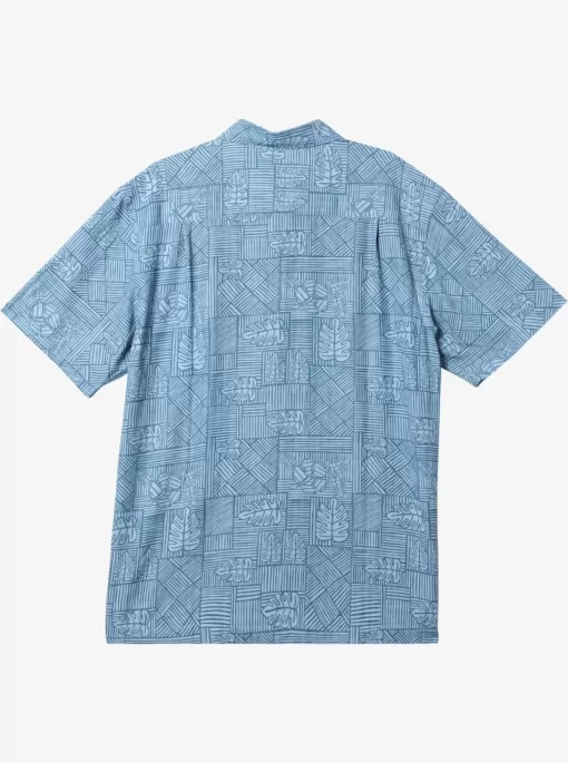 Mens Quiksilver Shirts & Polos | Waterman Amazed Palm Woven Shirt