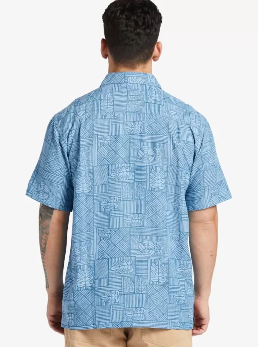 Mens Quiksilver Shirts & Polos | Waterman Amazed Palm Woven Shirt