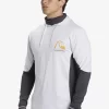 Mens Quiksilver Rashguards | Waterman Angler Hooded Upf 50 Long Sleeve Surf Tee