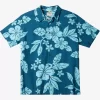 Mens Quiksilver Shirts & Polos | Waterman Aqua Flower Short Sleeve Shirt