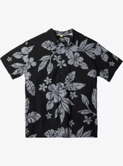 Mens Quiksilver Shirts & Polos | Waterman Aqua Flower Short Sleeve Shirt