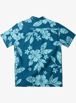 Mens Quiksilver Shirts & Polos | Waterman Aqua Flower Short Sleeve Shirt