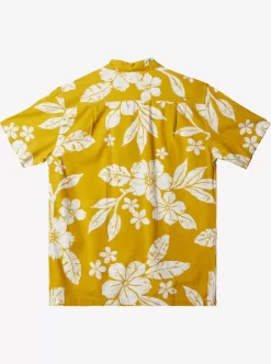 Mens Quiksilver Shirts & Polos | Waterman Aqua Flower Short Sleeve Shirt