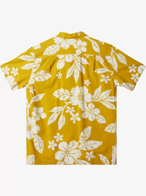 Mens Quiksilver Shirts & Polos | Waterman Aqua Flower Short Sleeve Shirt