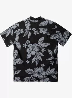 Mens Quiksilver Shirts & Polos | Waterman Aqua Flower Short Sleeve Shirt