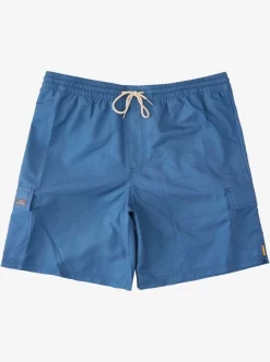 Mens Quiksilver Elastic Waist | Waterman Balance 18" Volleys