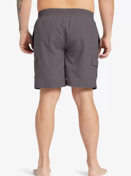 Mens Quiksilver Elastic Waist | Waterman Balance 18" Volleys