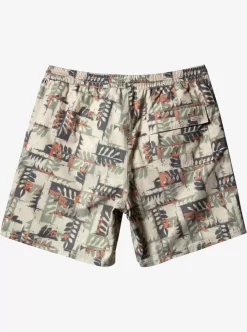 Mens Quiksilver Elastic Waist | Waterman Canoes Reef 17" Volleys