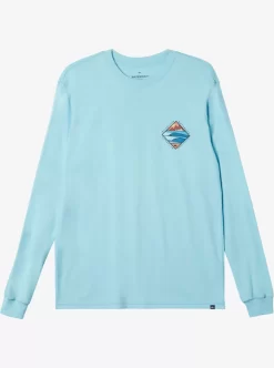 Mens Quiksilver Tees | Waterman Cross Chop Long Sleeve Q T-Shirt