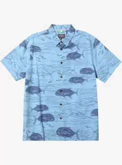 Mens Quiksilver Shirts & Polos | Waterman Dive Sites Woven Shirt