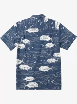 Mens Quiksilver Shirts & Polos | Waterman Dive Sites Woven Shirt