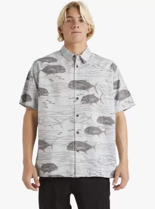 Mens Quiksilver Shirts & Polos | Waterman Dive Sites Woven Shirt