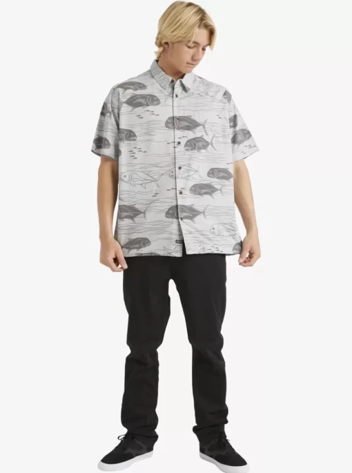 Mens Quiksilver Shirts & Polos | Waterman Dive Sites Woven Shirt