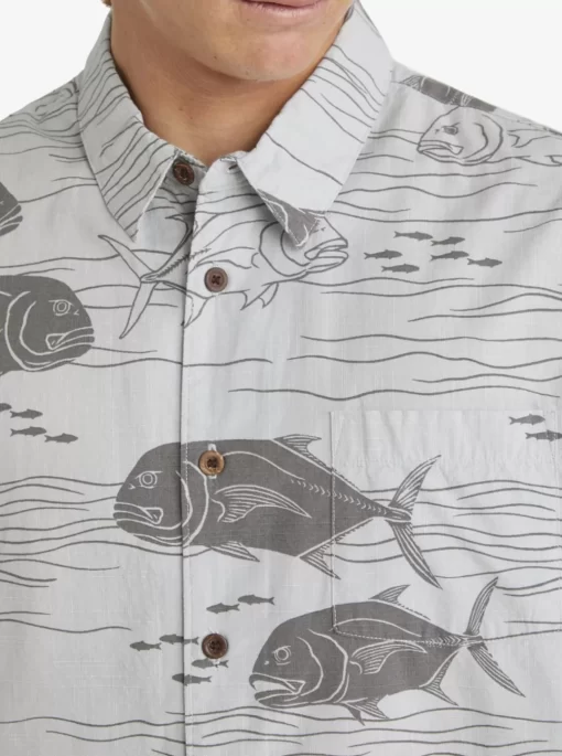 Mens Quiksilver Shirts & Polos | Waterman Dive Sites Woven Shirt