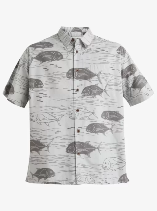 Mens Quiksilver Shirts & Polos | Waterman Dive Sites Woven Shirt