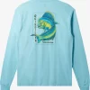 Mens Quiksilver Tees | Waterman Dorado Magic Long Sleeve T-Shirt